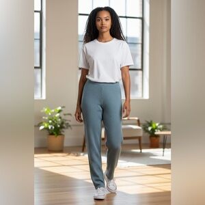 Cupshe Green Ribbed Lounge Pants Sz M NWOT | Soft Stretchy Cozy Bottoms